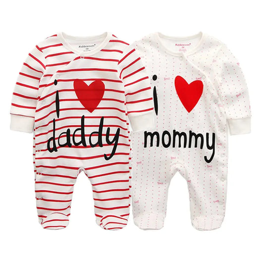 MaisonVerde® Kiddiezoom 2-Piece Baby Romper Set – 100% Cotton Long Sleeve Jumpsuit (0–12 Months)