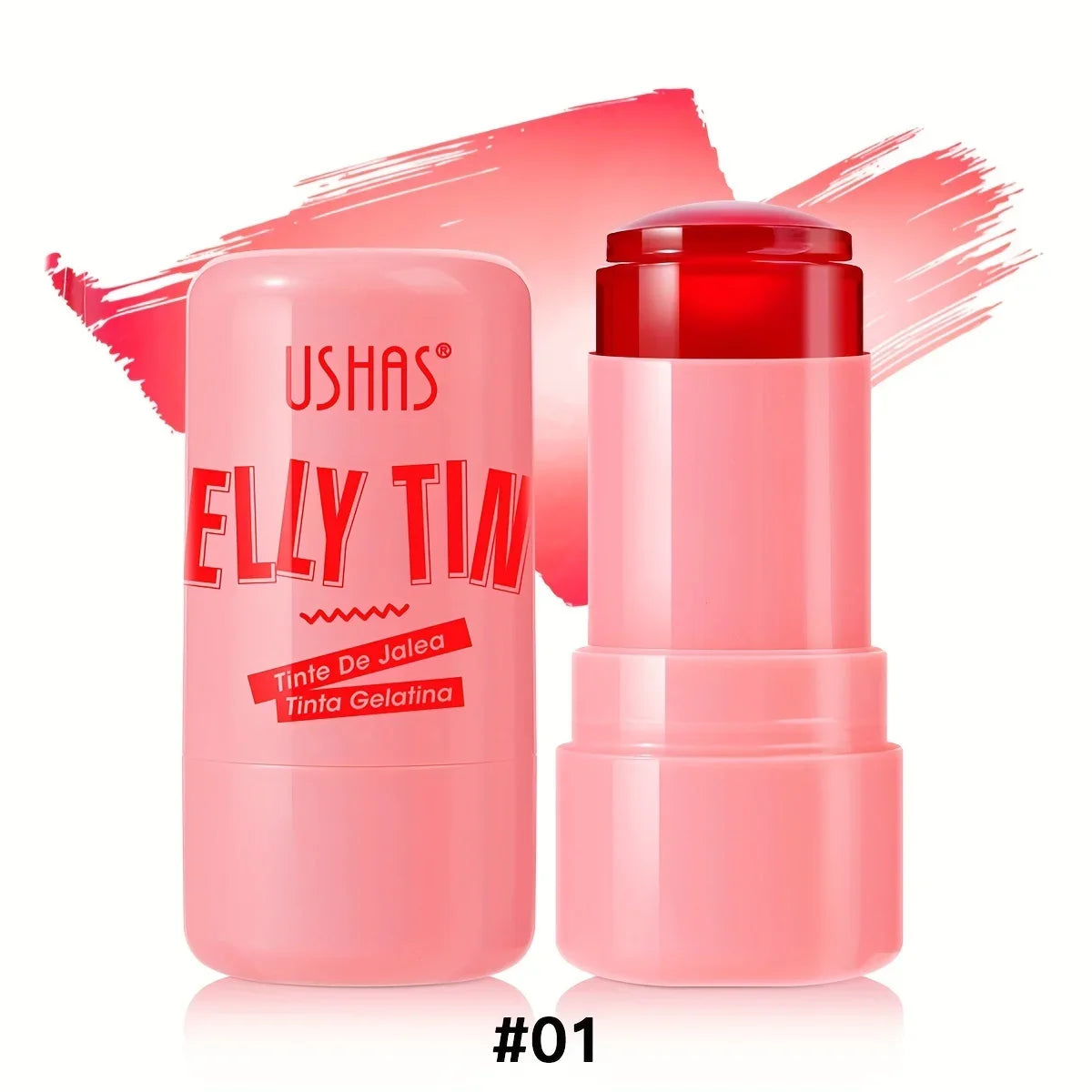 4 Colours Jelly Blush Stick – 3‑in‑1 Matte Blush, Lip Balm & Eyeshadow
