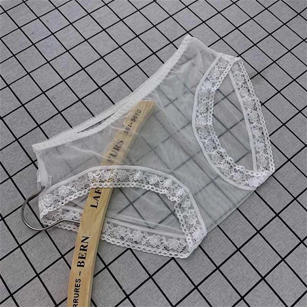 MaisonVerde® Sheer Mesh Seamless Briefs – Quick-Dry Transparent Low-Rise Panties for Women | Lightweight, Breathable, Sexy Underwear