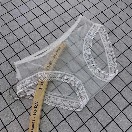 MaisonVerde® Sheer Mesh Seamless Briefs – Quick-Dry Transparent Low-Rise Panties for Women | Lightweight, Breathable, Sexy Underwear