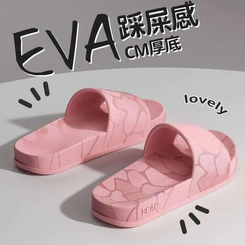 MaisonVerde® Women’s Lightweight EVA Slippers – Summer Open-Toe Indoor/Outdoor Non-Slip Home Shoes | Pink Pull-On Slides