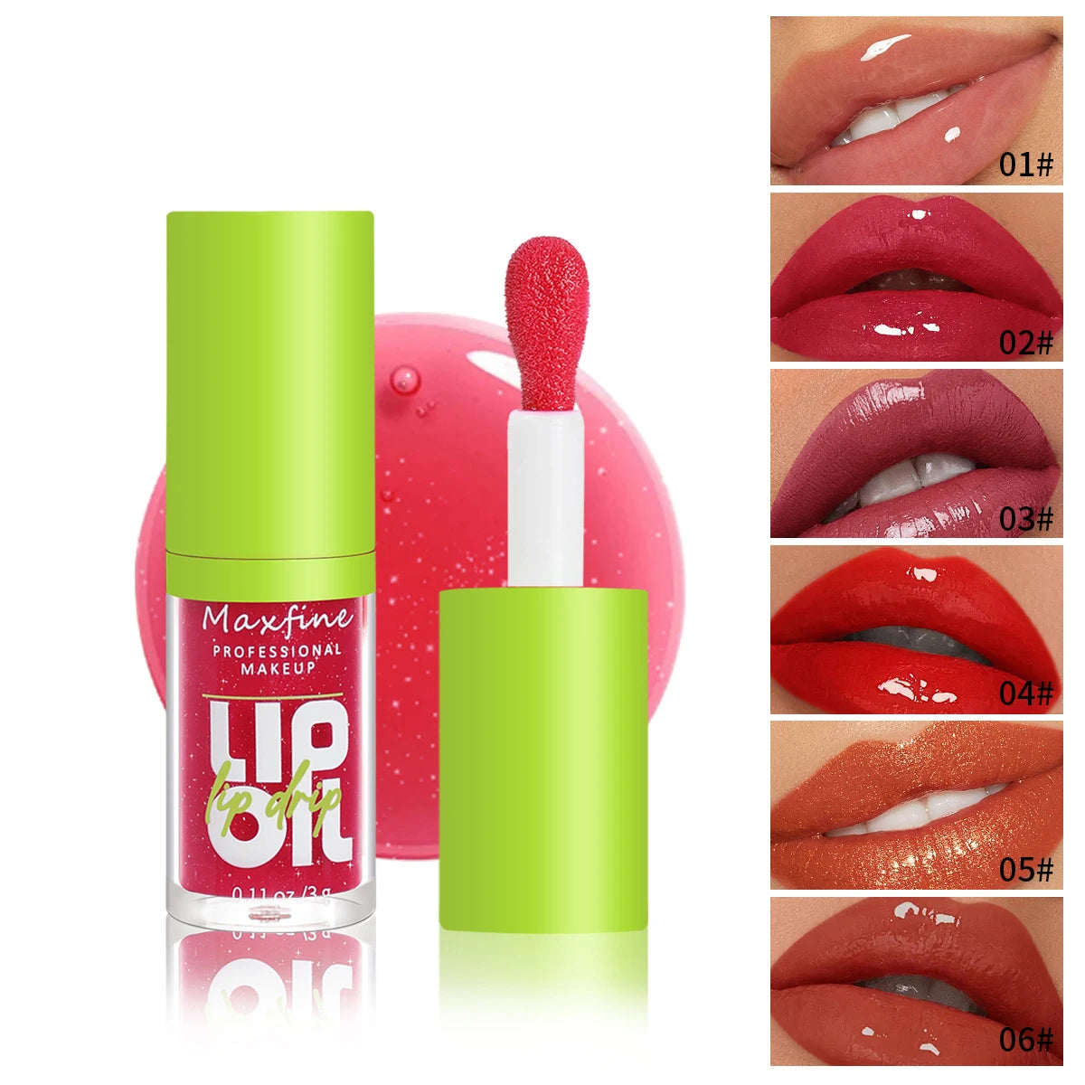 Lip Gloss – Waterproof, Long‑Lasting, Moisturising, Non‑Stick Cup
