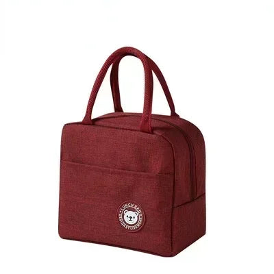 MaisonVerde® Reusable Insulated Lunch Bag – 8L Leakproof Thermal Cooler for Women & Men | Waterproof Nylon Meal Box Tote