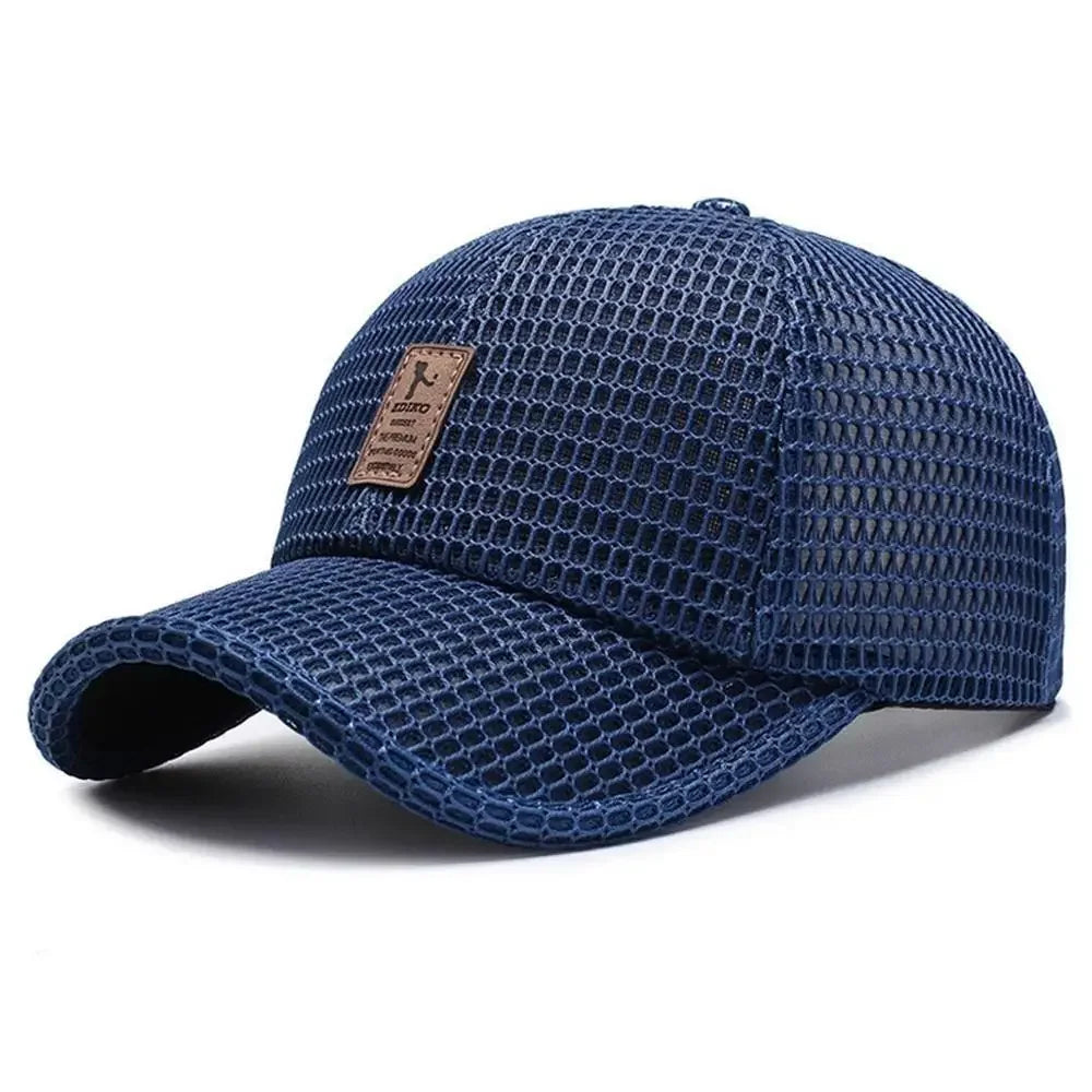 MaisonVerde® Breathable Summer Baseball Cap – Lightweight Mesh Outdoor Hat for Men & Women | Adjustable Duck Tongue Cap for Travel, Fishing, & Leisure