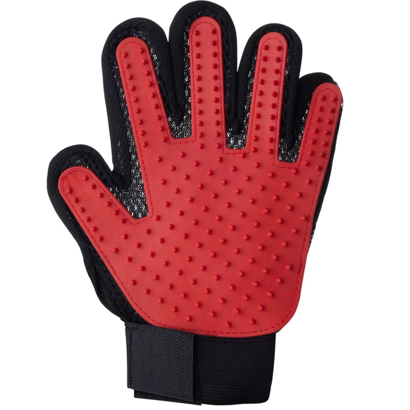 Pet Grooming Glove – Cat & Dog Hair Deshedding, Bath & Massage Brush