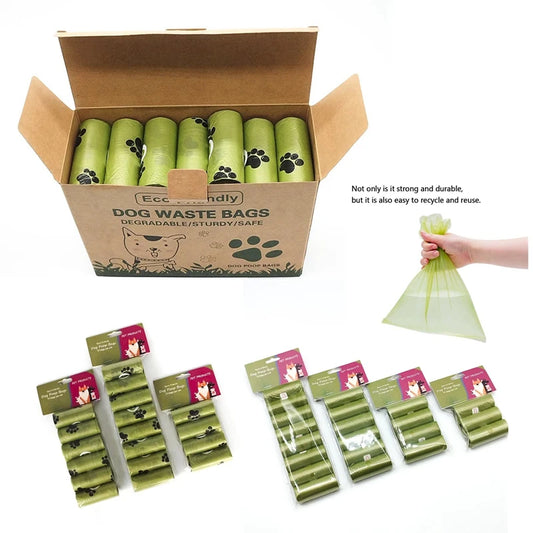 Biodegradable Pet Poop Bags with Dispenser – Scented & Eco-Friendly Waste Bags (1–42 Rolls)