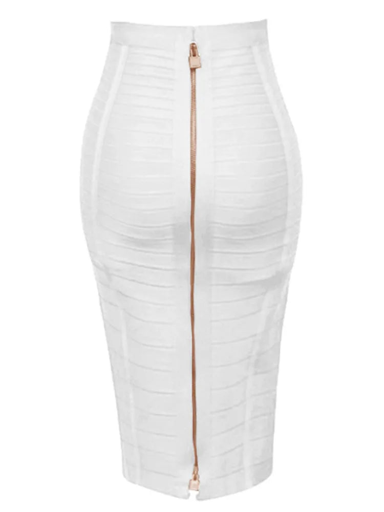 MaisonVerde® Women’s Plus Size Rayon Bandage Mini Skirt – 13 Colours, A-Line Fit
