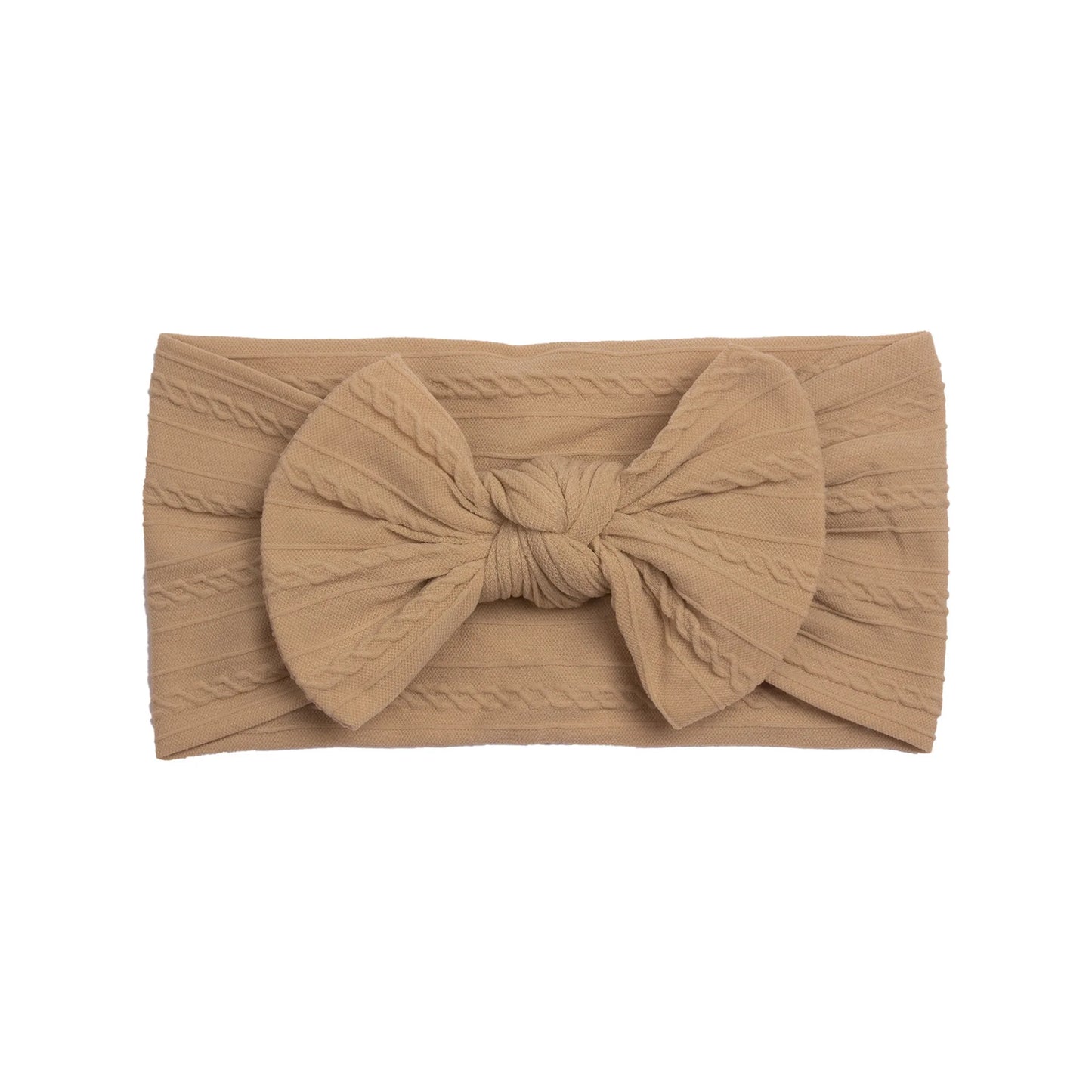 MaisonVerde® Baby Girl Headband – Soft Cotton Nylon Bow | 6M–6Y Adjustable Fit