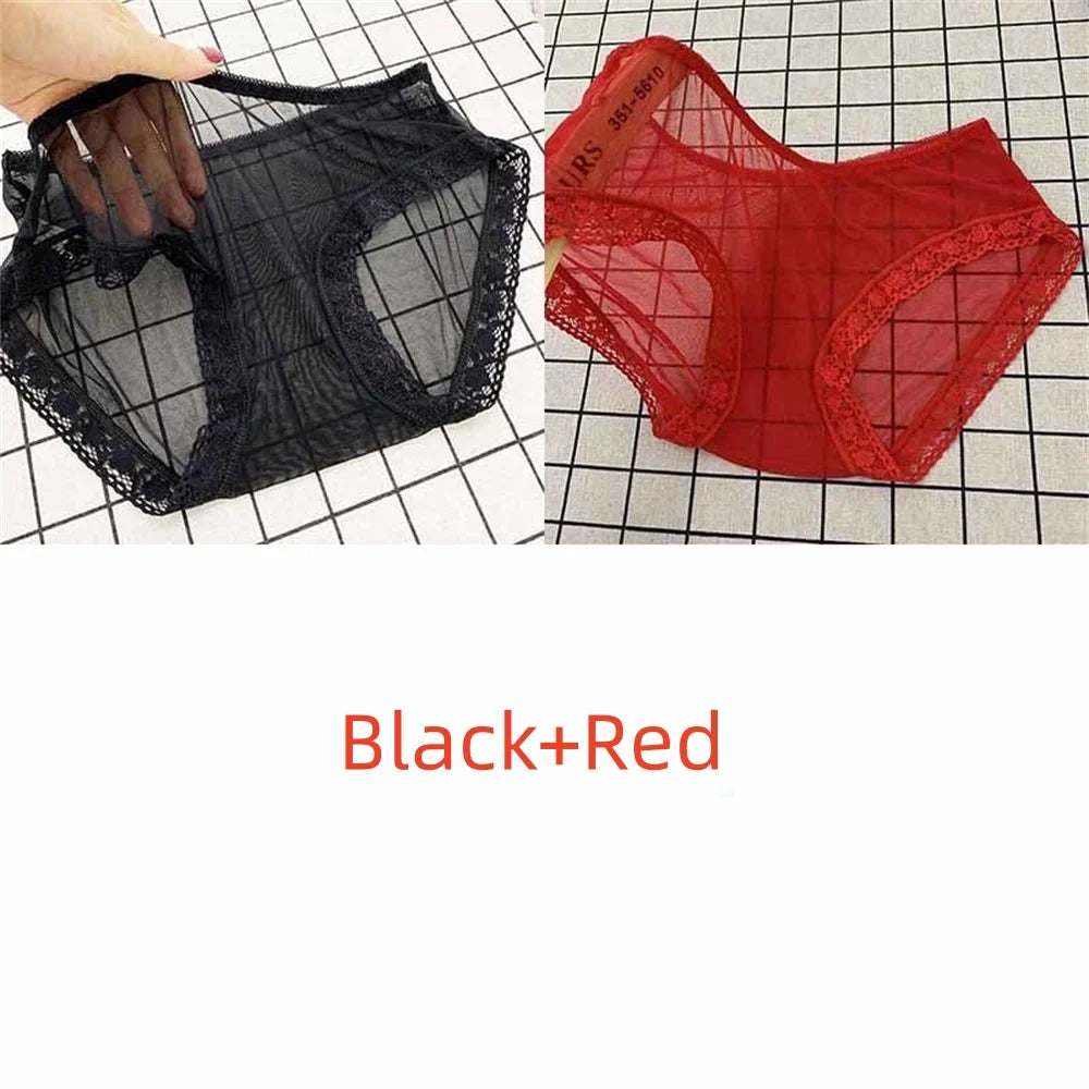 MaisonVerde® Sheer Mesh Seamless Briefs – Quick-Dry Transparent Low-Rise Panties for Women | Lightweight, Breathable, Sexy Underwear