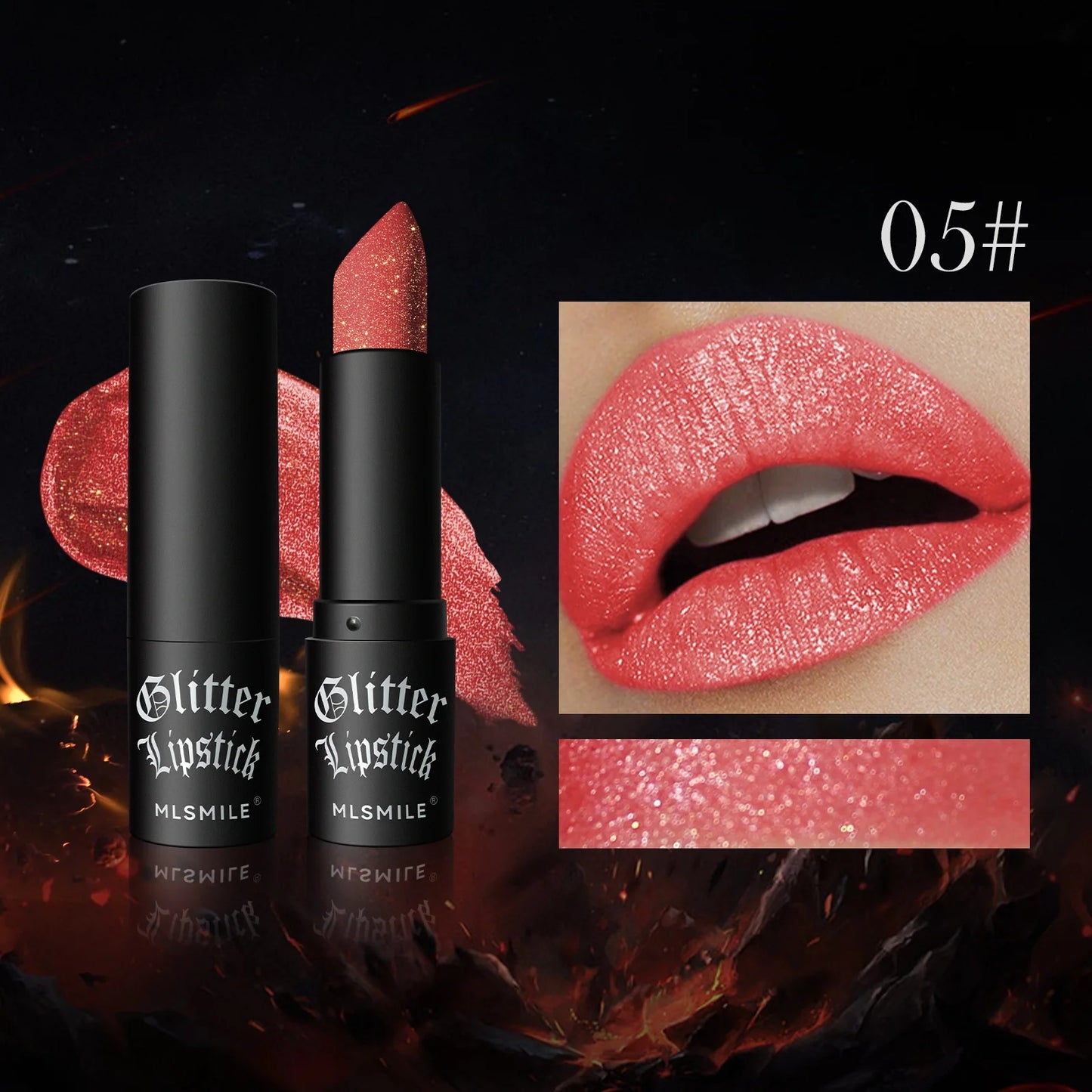 MLSMILE Multi‑Color Matte Lipstick – Long‑Lasting, Non‑Stick Cup, Easy‑Apply