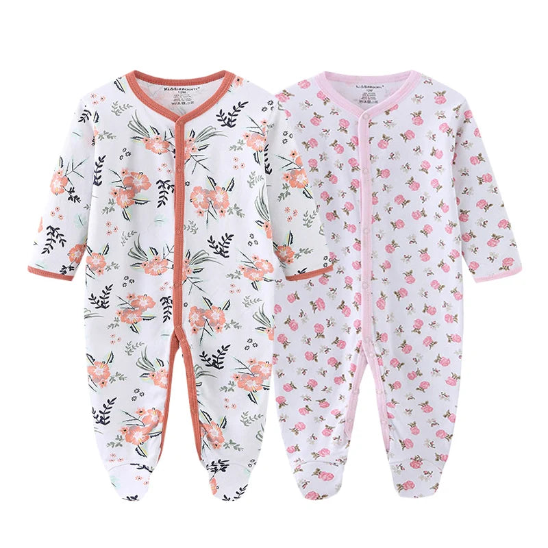 MaisonVerde® Kiddiezoom 2-Piece Baby Romper Set – 100% Cotton Long Sleeve Jumpsuit (0–12 Months)