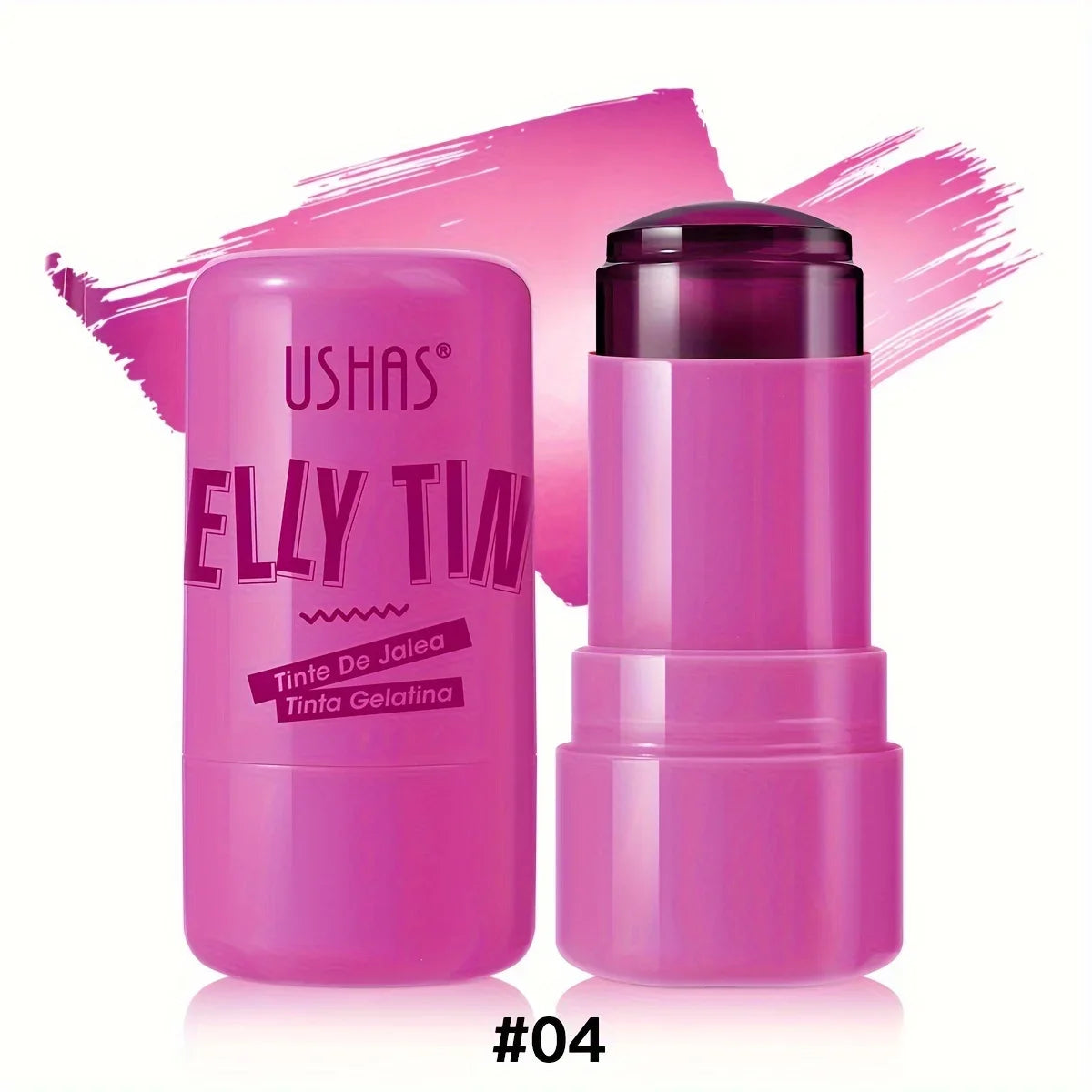 4 Colours Jelly Blush Stick – 3‑in‑1 Matte Blush, Lip Balm & Eyeshadow