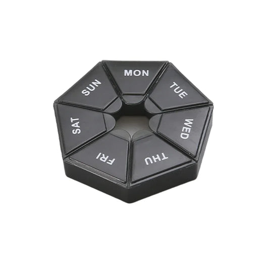 MaisonVerde® Mini Travel Pill Box – 7-Day Portable Pill Organizer for Vitamins, Tablets & Medicine | Compact & Lightweight Design