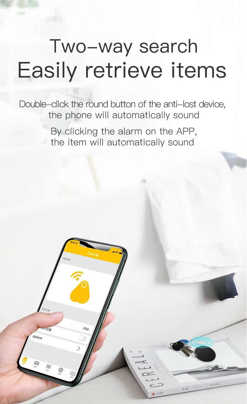 Mini Bluetooth GPS Tracker – Anti-Lost Smart Tag for Keys, Pets & Wallets