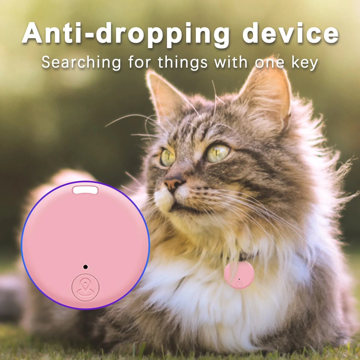 Mini Bluetooth GPS Tracker – Anti-Lost Smart Tag for Keys, Pets & Wallets