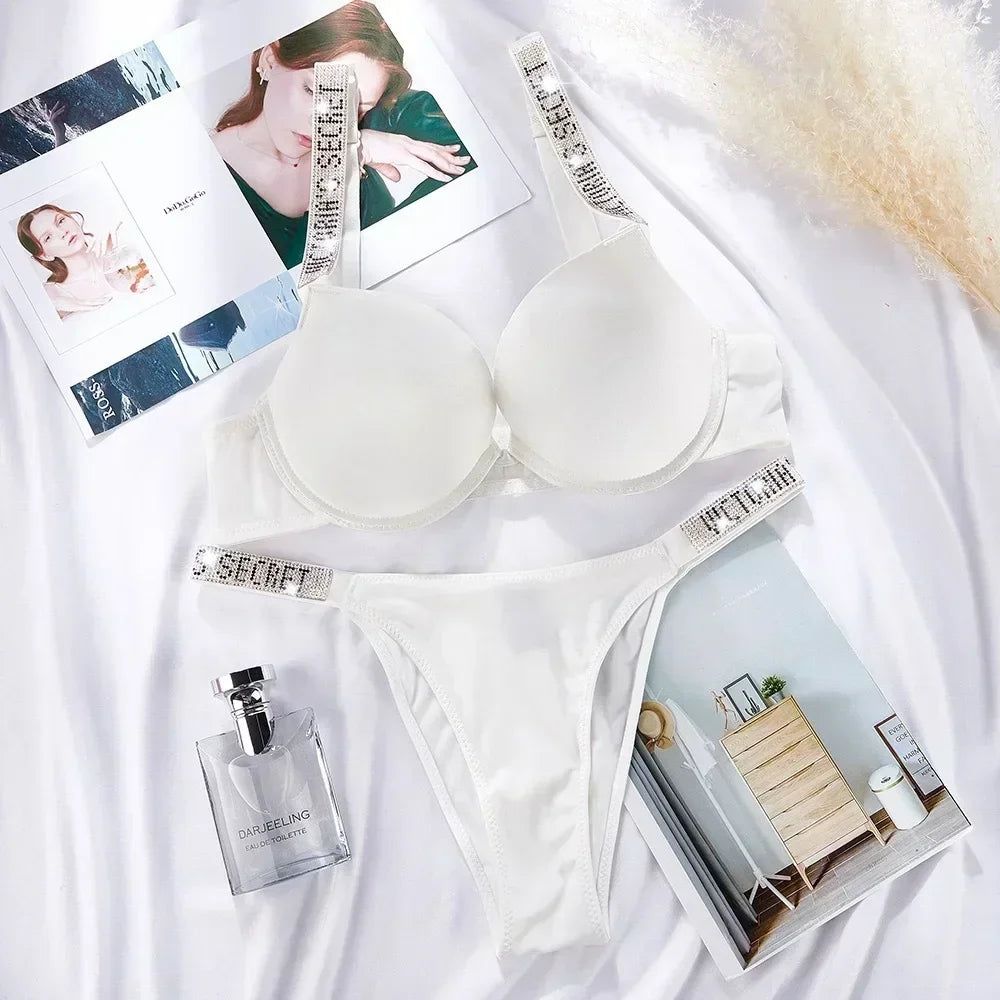 MaisonVerde® 2025 Seamless Push-Up Lingerie Set – Breathable Underwire Bra & Briefs | Everyday Shaping Support Inspired by Victoria’s Secret