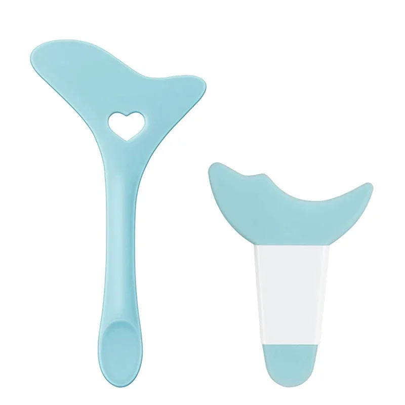 Silicone Eyeliner & Makeup Stencil – Wing Tips, Mascara, Lipstick & Face Mask Applicator Tool