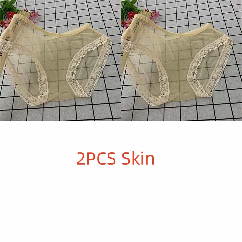MaisonVerde® Sheer Mesh Seamless Briefs – Quick-Dry Transparent Low-Rise Panties for Women | Lightweight, Breathable, Sexy Underwear