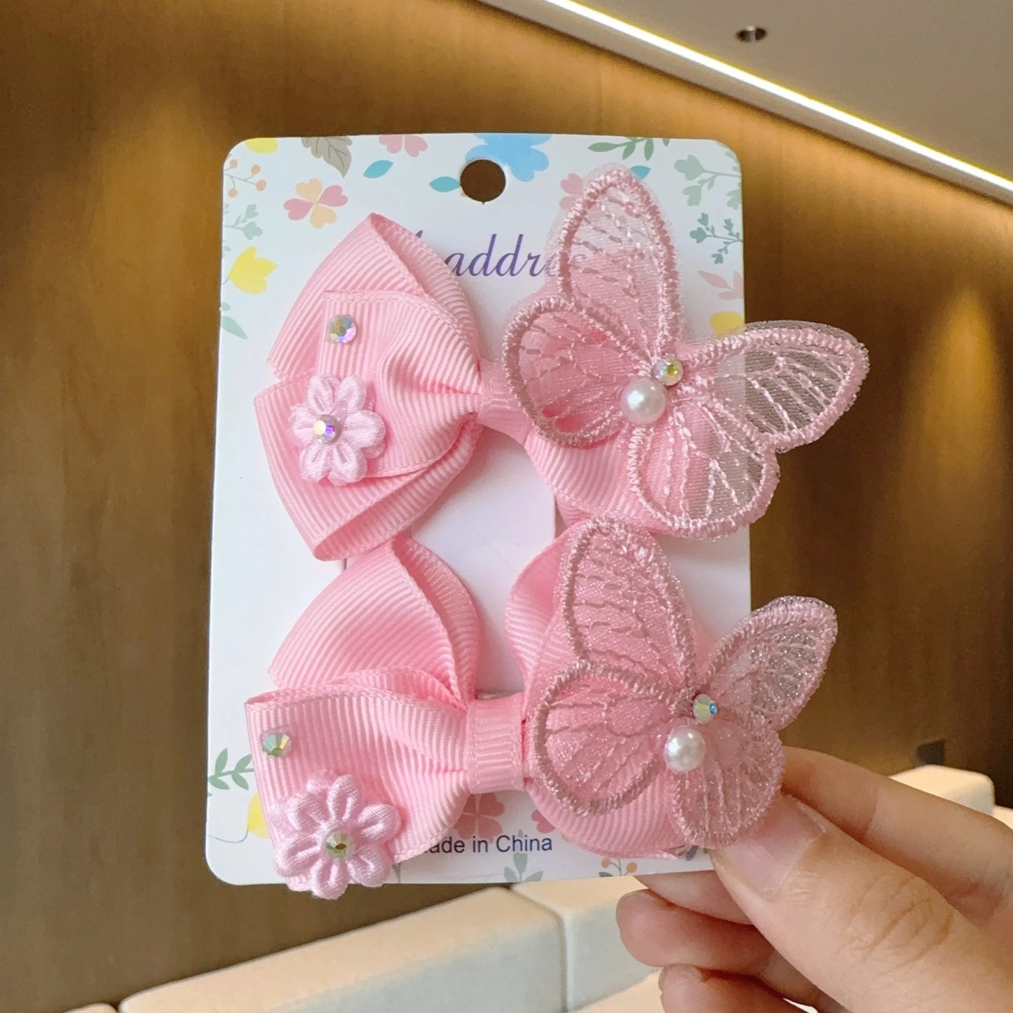 MaisonVerde® 2-Piece Hair Bow Clips – Fashion Ribbon Barrettes for Girls | Solid Colour Cheer Hair Accessories