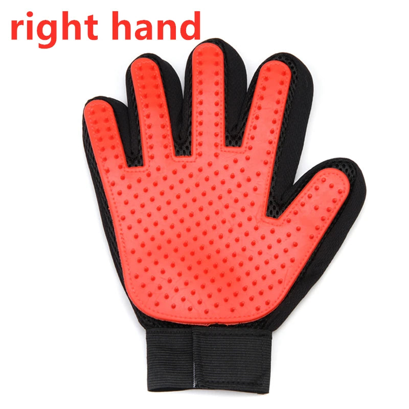 Pet Grooming Glove – Cat & Dog Hair Deshedding, Bath & Massage Brush