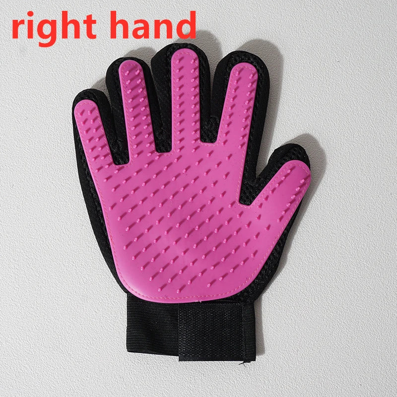 Pet Grooming Glove – Cat & Dog Hair Deshedding, Bath & Massage Brush