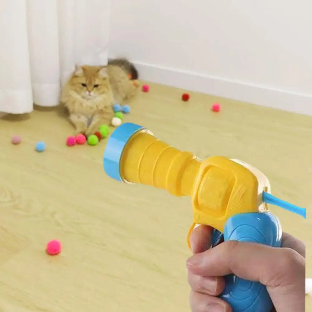 Interactive Cat Launcher Toy – Shooting Ball Game for Kittens & Pets
