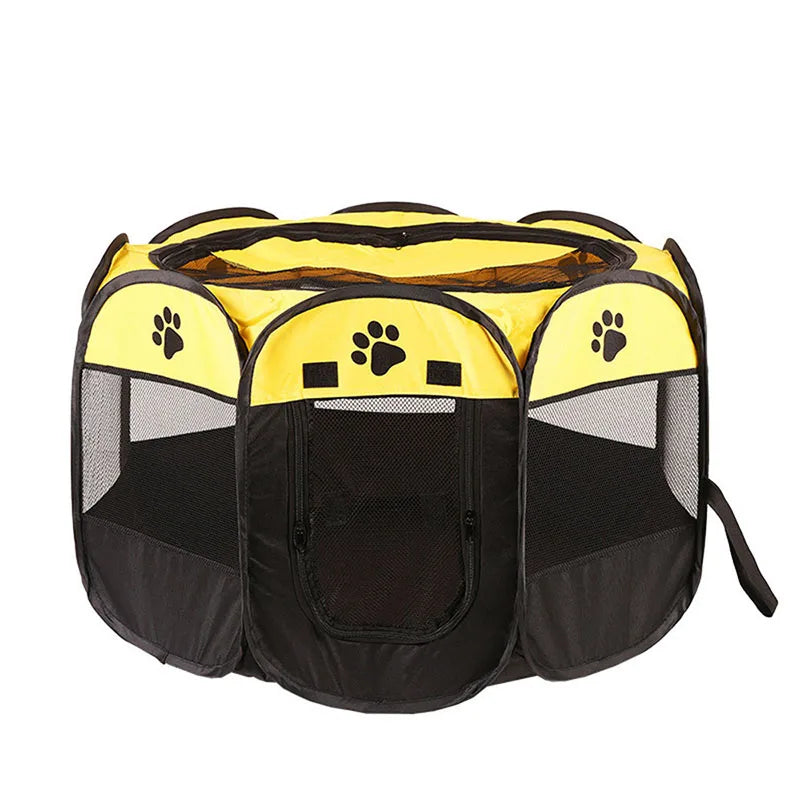 Foldable Pet Playpen & Nest – Octagonal Cat & Dog Tent for Indoor/Outdoor Use