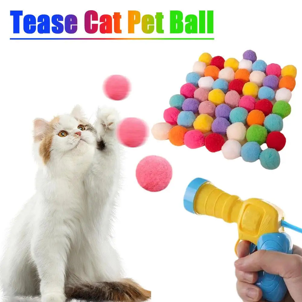 Interactive Cat Launcher Toy – Shooting Ball Game for Kittens & Pets