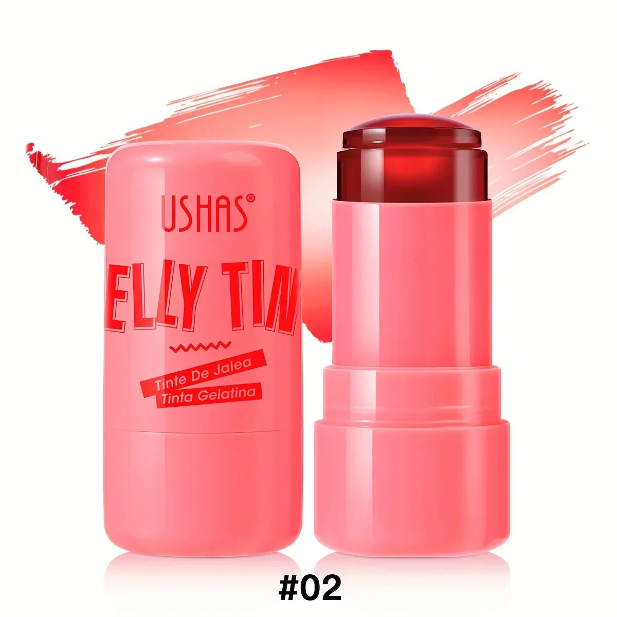 4 Colours Jelly Blush Stick – 3‑in‑1 Matte Blush, Lip Balm & Eyeshadow