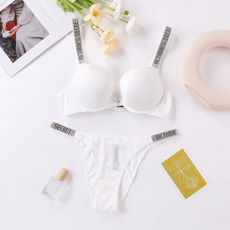 MaisonVerde® 2025 Seamless Push-Up Lingerie Set – Breathable Underwire Bra & Briefs | Everyday Shaping Support Inspired by Victoria’s Secret