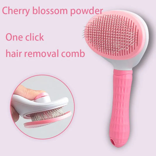 Pet Dog & Cat Hair Remover Brush – Gentle Grooming Comb for Loose Hair, Knots & Dander