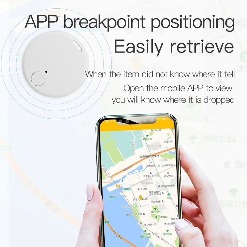 Mini Bluetooth GPS Tracker – Anti-Lost Smart Tag for Keys, Pets & Wallets