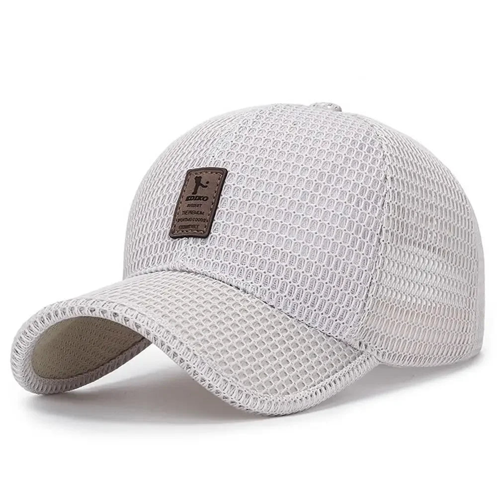 MaisonVerde® Breathable Summer Baseball Cap – Lightweight Mesh Outdoor Hat for Men & Women | Adjustable Duck Tongue Cap for Travel, Fishing, & Leisure