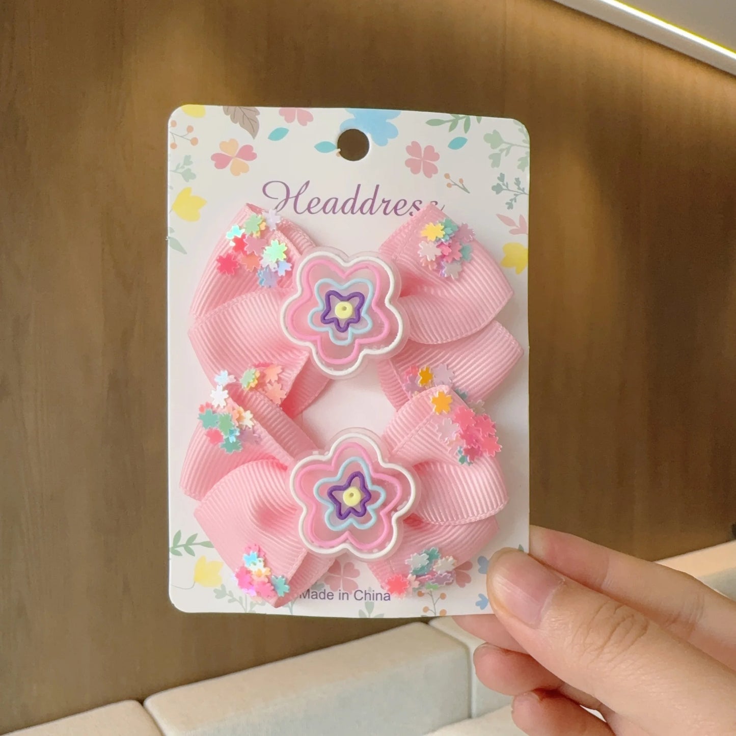 MaisonVerde® 2-Piece Hair Bow Clips – Fashion Ribbon Barrettes for Girls | Solid Colour Cheer Hair Accessories