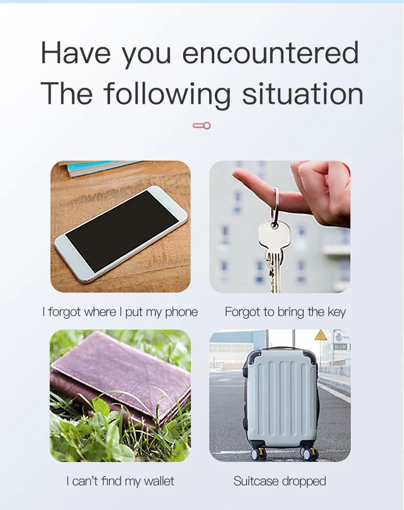 Mini Bluetooth GPS Tracker – Anti-Lost Smart Tag for Keys, Pets & Wallets