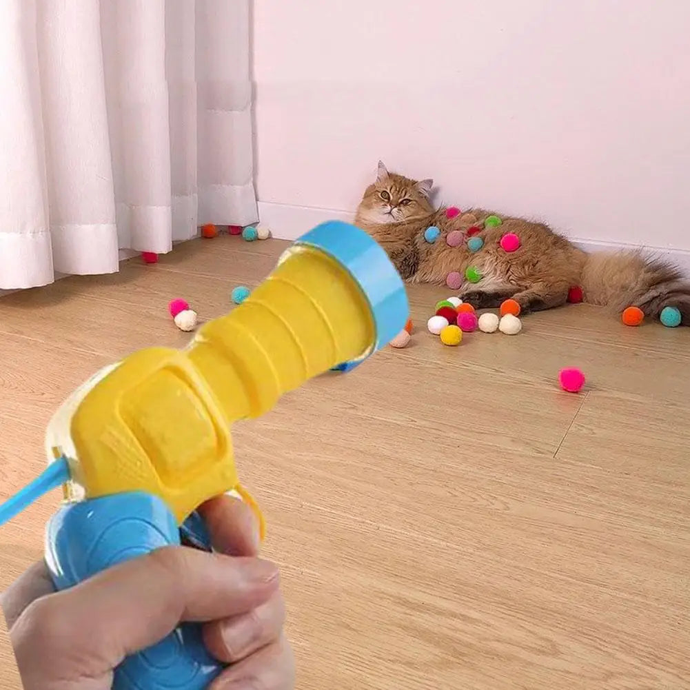 Interactive Cat Launcher Toy – Shooting Ball Game for Kittens & Pets