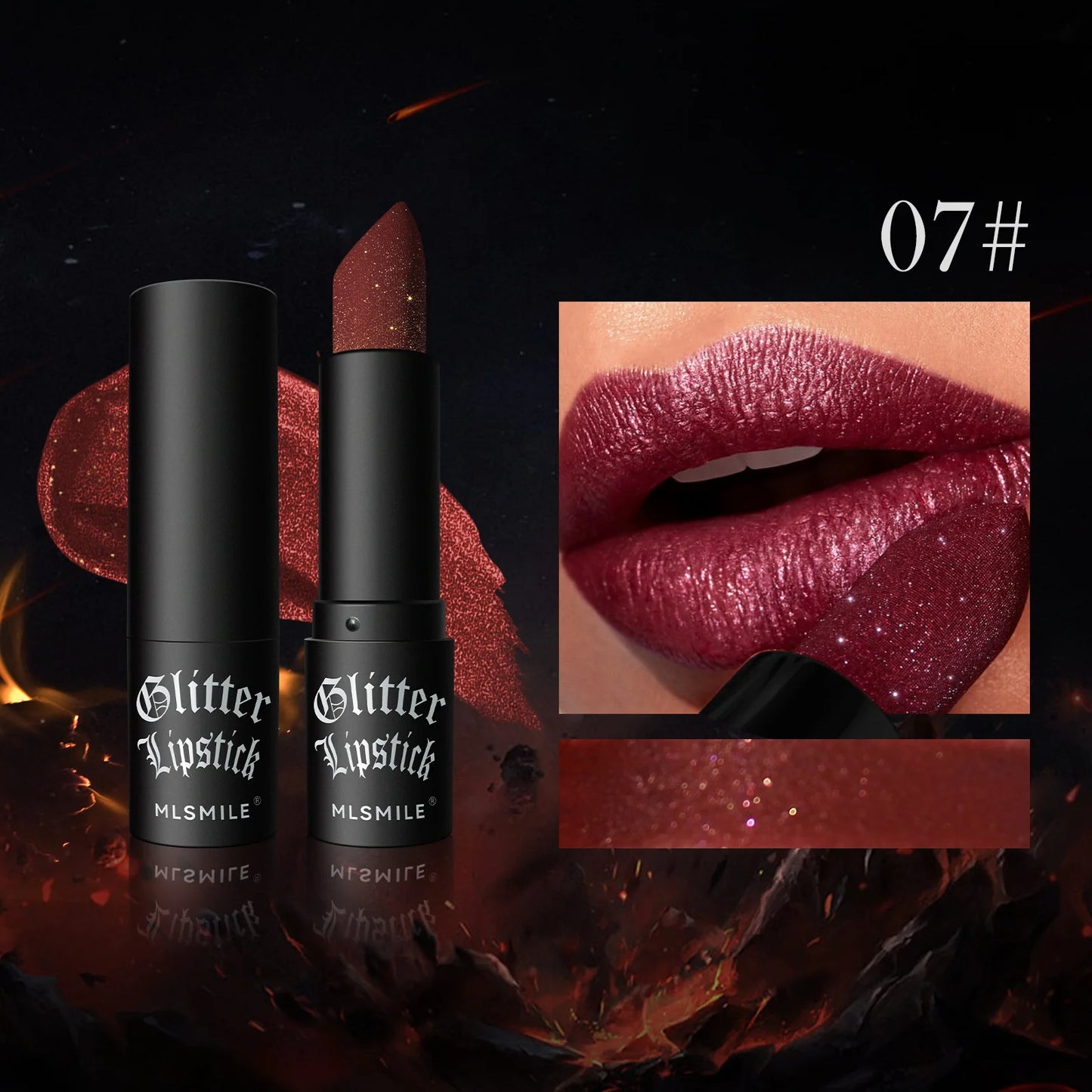MLSMILE Multi‑Color Matte Lipstick – Long‑Lasting, Non‑Stick Cup, Easy‑Apply