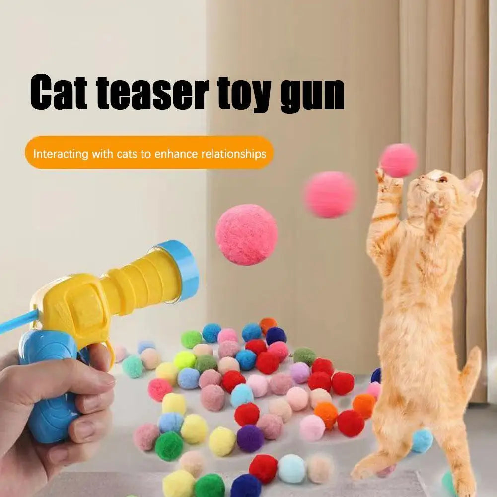 Interactive Cat Launcher Toy – Shooting Ball Game for Kittens & Pets